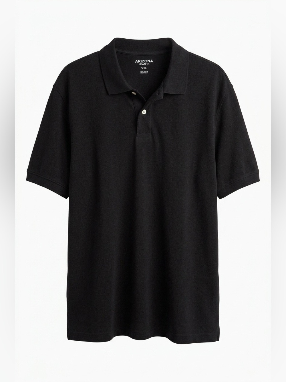 Men's Black Polo Shirt XXL